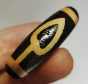 Antiguo tibetano real antiguo bodhi hoja dzi cuentas colgante amuleto un ojo himalaya gzi - Imagen 1 de 9