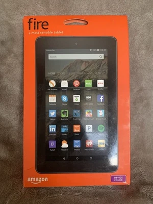 Amazon Fire 5th Generation 16GB WiFi Tablet Black 7in Display Quad Core Camera - Image 1 of 4