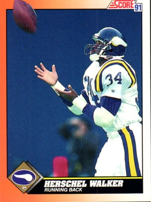 1991 Score - Herschel Walker #348 - Image 1 of 2
