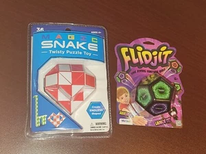 Magic Snake Twisty Puzzle Toy Create Endless Shapes-Flidjit Flying Fortune Ball - Picture 1 of 5