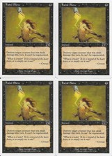 MTG: FATAL BLOW 6th Edition COMMON; played, Excellent condition x4