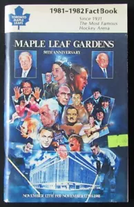 1981-82 Toronto Maple Leafs Ice Hockey Fact Book 50th Anniversary 176294 - Picture 1 of 1