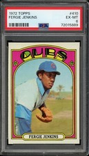 1972 Topps Baseball #410 Fergie Jenkins PSA 6