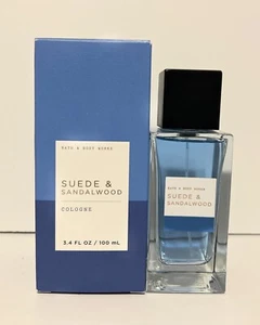 Bath & Body Works Mens Collection Suede & Sandlewood 3.4oz Cologne New In Box - Picture 1 of 4