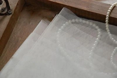 Tela de tul suave para velo de novia malla extra ancha hágalo usted mismo vestido de novia vestido 1M Foto 1 de 3