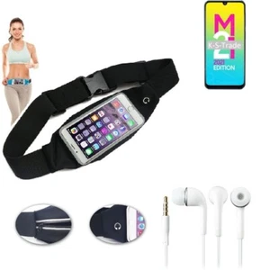 Belt bag for Samsung Galaxy M21 2021 + headphones waist bag Sport Running Fitnes - Zdjęcie 1 z 5