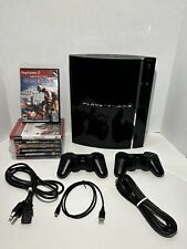 Sony PlayStation 3 PS3 80GB Backwards Compatible Console Bundle PS1 PS2 - Tested