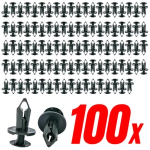 Remaches sujetadores de nailon Mean Mug auto 100x clips de parachoques de 8 mm - reemplaza al fabricante de equipos originales N807389 - Imagen 1 de 6