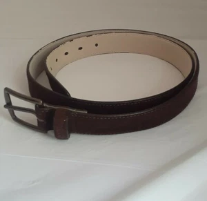 LANDS END Women's Brown Suede Belt Size Medium  - Picture 1 of 5