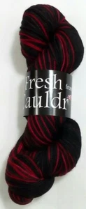 FRESH FROM the CAULDRON yarn SW Merino Finger Sock 400y HAND DYE Black Widow - Picture 1 of 4