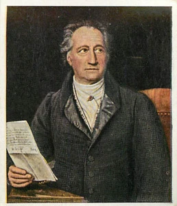 1934 ECKSTEIN No. 5 Die Großen der Weltgeschichte #121 J. Wolfgang von Goethe - Picture 1 of 2