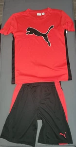 Puma kids 2 piece ser high risk red and black 03263 Sizes 7/6/5 - Picture 1 of 5