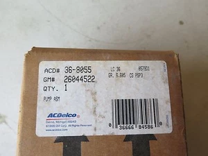 ACDelco 26044522 Water Pump 36-8055 NOS (14B2) - Picture 1 of 4