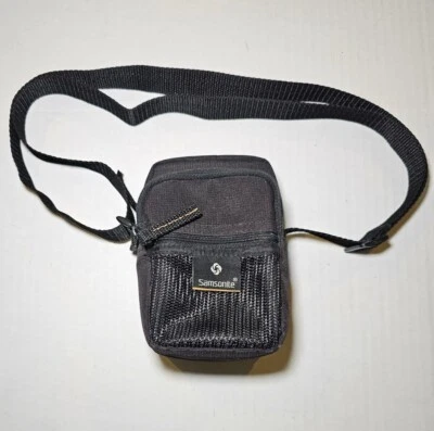 Samsonite 3-Pocket Camera Case Utility Bag Pouch Small Mesh Pocket Belt Loop - Image 1 of 4
