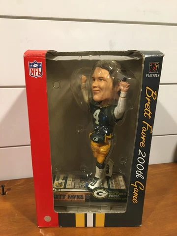 2005 Green Packers Brett Favre "200th Start" Ticket Base FOCO NFL Bobblehead Cover