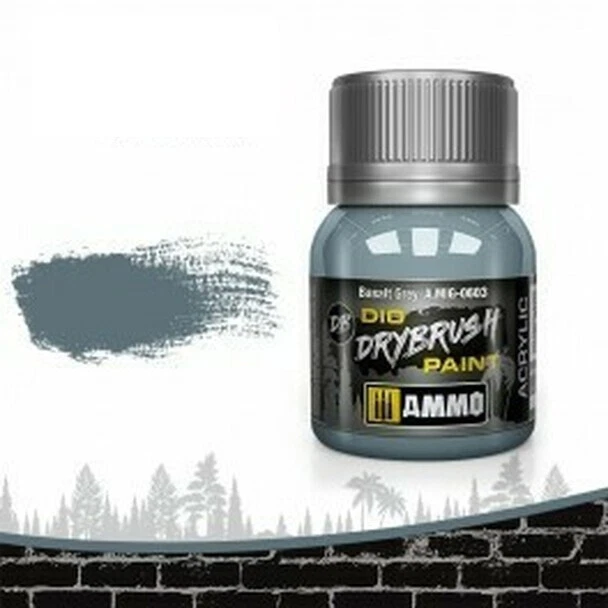 AMMO BY MIG JIMENEZ AMMO by MIG DIO Paints - DRYBRUSH Basalt Grey