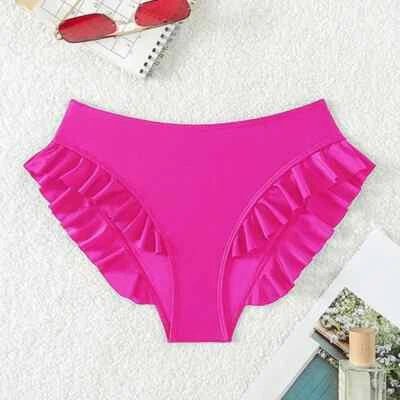 Swim Bikini Bottoms for Women with Tummy Control Quick-drying Beachwear Swimwear - Image 1 of 4