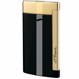 S.T. Encendedor Dupont Slim 7, negro con acentos dorados, 27708 (027708), nuevo en caja - Imagen 1 de 6