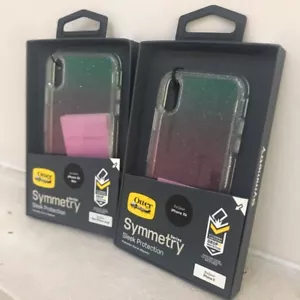 Genuine Otterbox Tough Case for iPhone XS MAX / XS / X Symmetry Gradient Energy - Picture 1 of 5