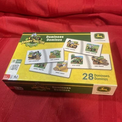 John Deere Johnny Tractor and Friends Dominoes ~ 28 Dominos ~ Ages 3+ ~ Complete - Image 1 of 4