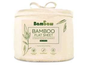 BambawBamboo sheet 180x290 ivory - Picture 1 of 3