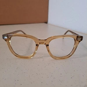 J Crew Sunglasses H8971 Tan Clear Square *FRAMES ONLY T-20 - Picture 1 of 10