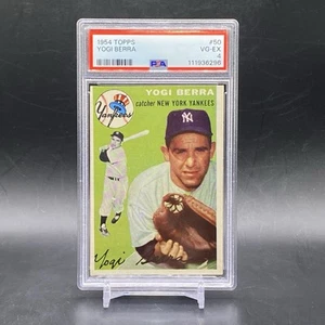1954 Topps #50 Yogi Berra HOF New York Yankees Vintage Baseball Trading Card PSA - Picture 1 of 2