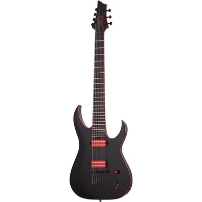 Guitarra Schecter Sunset-7 Red Dawn 7 cordas brilho preto B-STOCK - Imagem 1 de 4