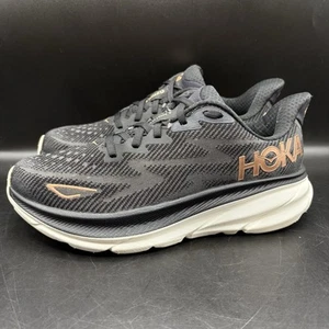 Scarpe Hoka One One donna taglia 8 D Clifton 9 1132211 BRGL nere sneakers da corsa - Foto 1 di 11
