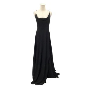 LULU'S GR. M romantisch sprechend schwarz Kutte Schnürung Maxi Party Kleid NEU b171 - Bild 1 von 7