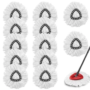 12Pack Spin Mop Replacement Heads,100% Microfiber Mop Head Replacement Compat... - Picture 1 of 7