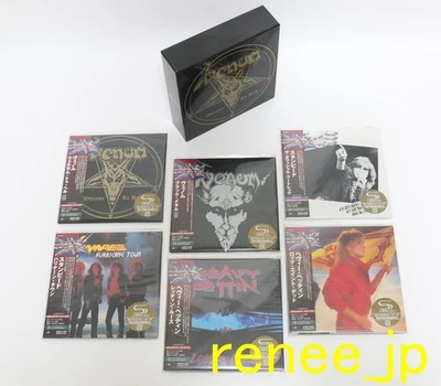 Venom, Stampede, Heavy Pettin / JAPAN Mini LP SHM-CD x 6 titles + PROMO BOX Set! Foto 1 de 4