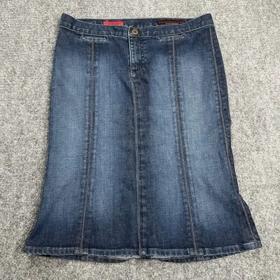 Falda Denim Adriano Goldschmied The Grace Talla 28 Azul Lavado Medio Elástico Foto 1 de 4