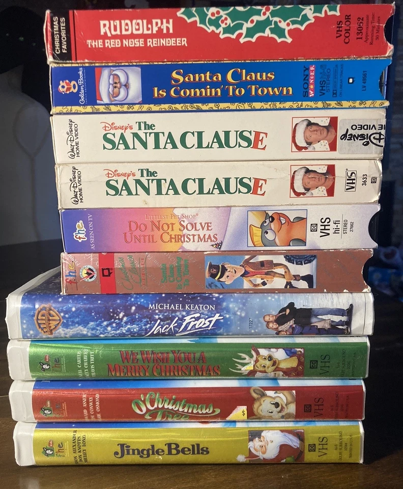 VTG Christmas VHS Lot: Rudolph, Jack Frost, Santa Claus Is Coming To Town, More+ - Image 1 of 4