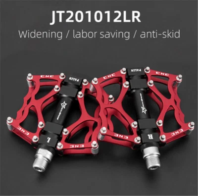 RockBros 9/16" MTB Bicycle Pedals Aluminum BMX Road Mountain Bike Flat Platform - Image 1 of 4