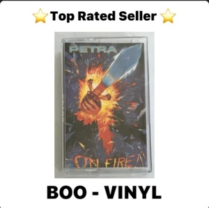 Petra - On Fire! Rare Uk Cassette Case Hard Rock Ex / M Condition - Picture 1 of 7