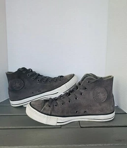 CONVERSE Unisex CT All Star Hi Gray Suede Leather Men's 9.5/Women's 11.5 - Picture 1 of 6