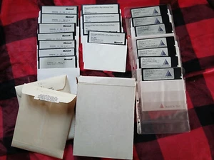 Microsoft Windows 3.1 MS-DOS 6 dBASE III Plus Software Package 18 5.25" Disks - Picture 1 of 9