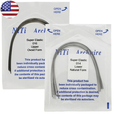 Dental Orthodontic NiTi Arch Wire Round 014 016 018 012 020 Natural Ovoid Form - Image 1 of 4