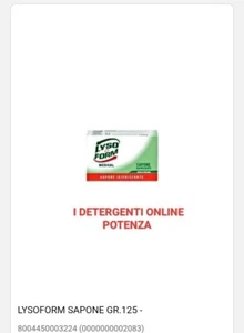 Lysoform Saponetta 125 Grammi Disinfettante PEZZI 6 - Foto 1 di 1