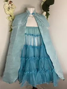Accesorio Disfraz Princesa Hada Azul 7-8Y Capa Nieve Congelada Vestido Elegante 32" - Imagen 1 de 24