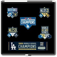 Los Angeles Dodgers 2020 World Series Champions 5-Piece Boxed Lapel Pin Set
