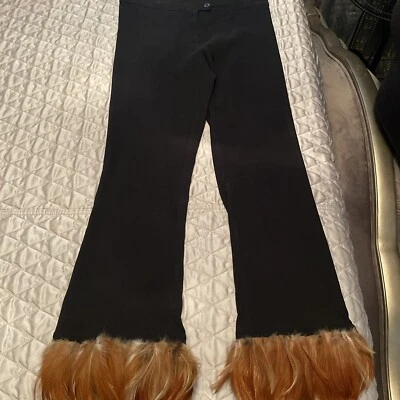 Vintage Xoxo Dressy Pants With Fur Legs Size 3 - Image 1 of 4