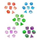Set of 7 Acrylic Polyhedral Dice Party Favors for Dnd Rpg  Table Games
