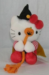 HELLO KITTY PELUCHE HALLOWEEN BRUJA VINTAGE SANRIO NAKAJIMA 2001 NUEVO CON ETIQUETAS - Imagen 1 de 5
