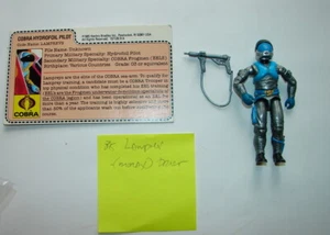 Gi Joe 3 3/4" 1985 LAMPREYS completo con tarjeta de archivo ACC original bueno años 80 720  - Imagen 1 de 3