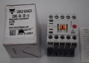 Carlo Gavazzi CGMS-9A-120-1a Mini Magnetic Contactor - Cracked Edge - New - Picture 1 of 5