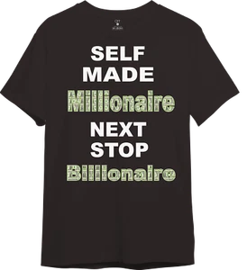 Original Self Made Millionaire Next Stop Billionaire T-Shirt Tee ort Sleeve - Bild 1 von 3