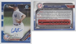 2019 Bowman Chrome Prospects HTA Choice Refractor /150 Garrett Whitlock Auto