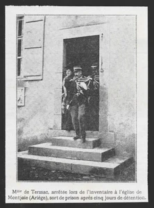 1906 -- INVENTAR MONTJOIE 09 . Miss DE TESSAC VERHAFTET AUS DEM GEFÄNGNIS. 3U414 - Bild 1 von 1